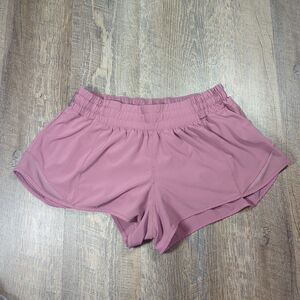 Lululemon Hotty Hot Short II 2.5" Figue Pink Women's Size 8 Athletic Running